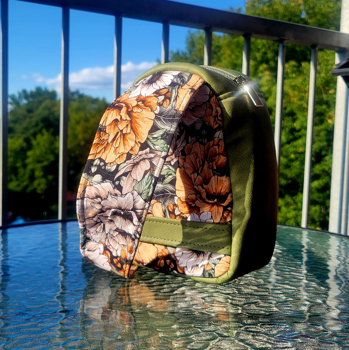 Sac Esmé 2.0 - Fleurs - Olive