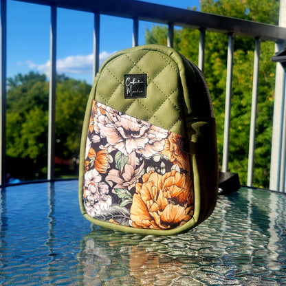 Sac Esmé 2.0 - Fleurs - Olive