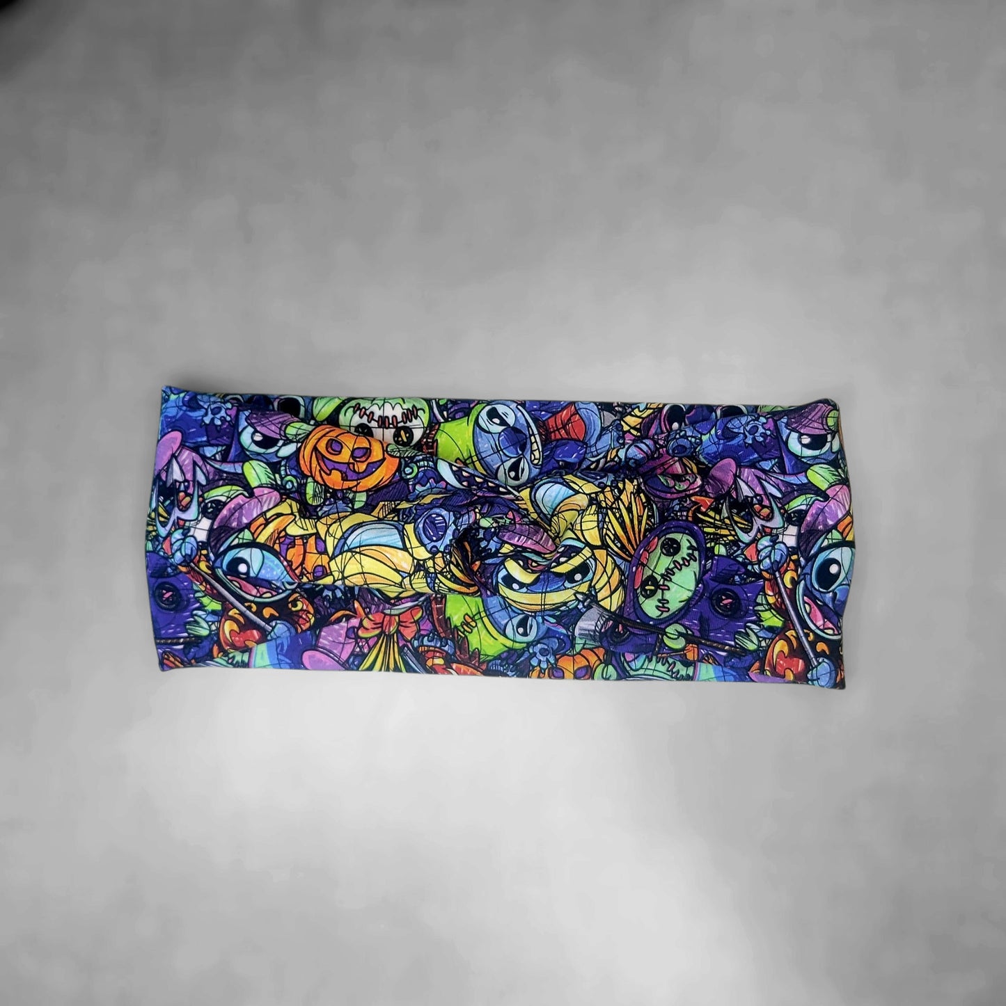 Bandeau twist - Monstre Bleu Halloween - Adulte
